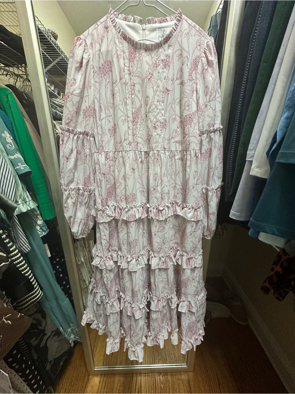 Dainty Jewells waltz of the wildflower’s dress midi length